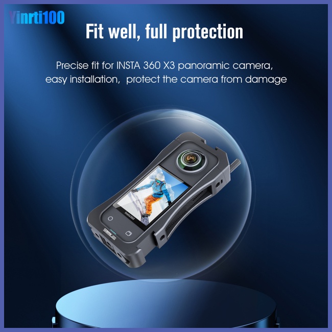 Khung Bảo Vệ Máy Ảnh Bằng Hợp Kim Nhôm Cho Insta360 X3