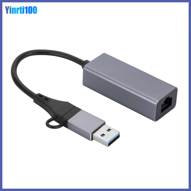 Bộ Chia 3 Cổng Usb 3.0 Gigabit Ethernet Type-c Sang Rj45 Lan Port 3.0