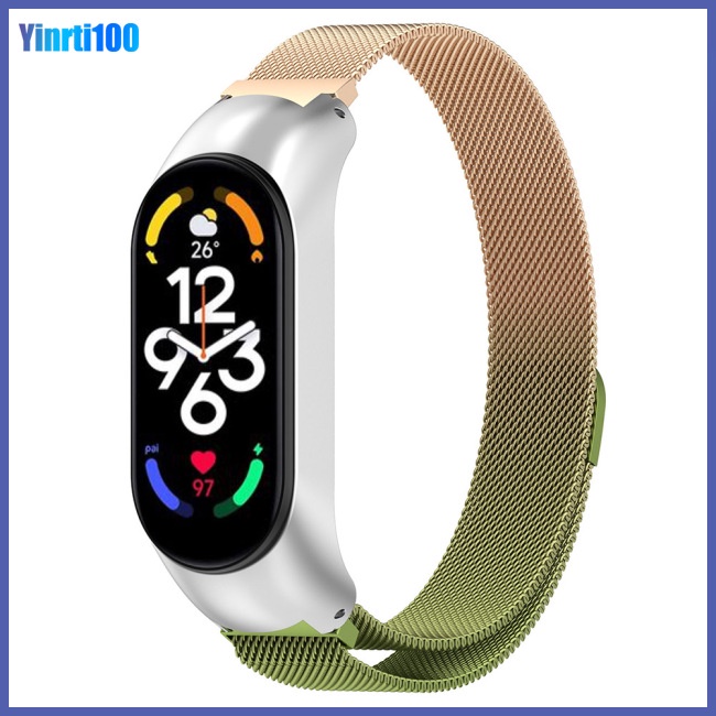 Dây Đeo Thay Thế Chất Liệu Silicon Màu Trơn Cho Xiaomi Mi Band 7