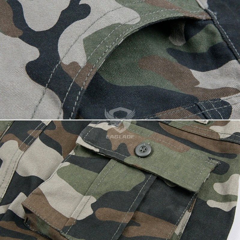Quần Short Cargo 100% Cotton MàU XáM Cho Nam S8CS