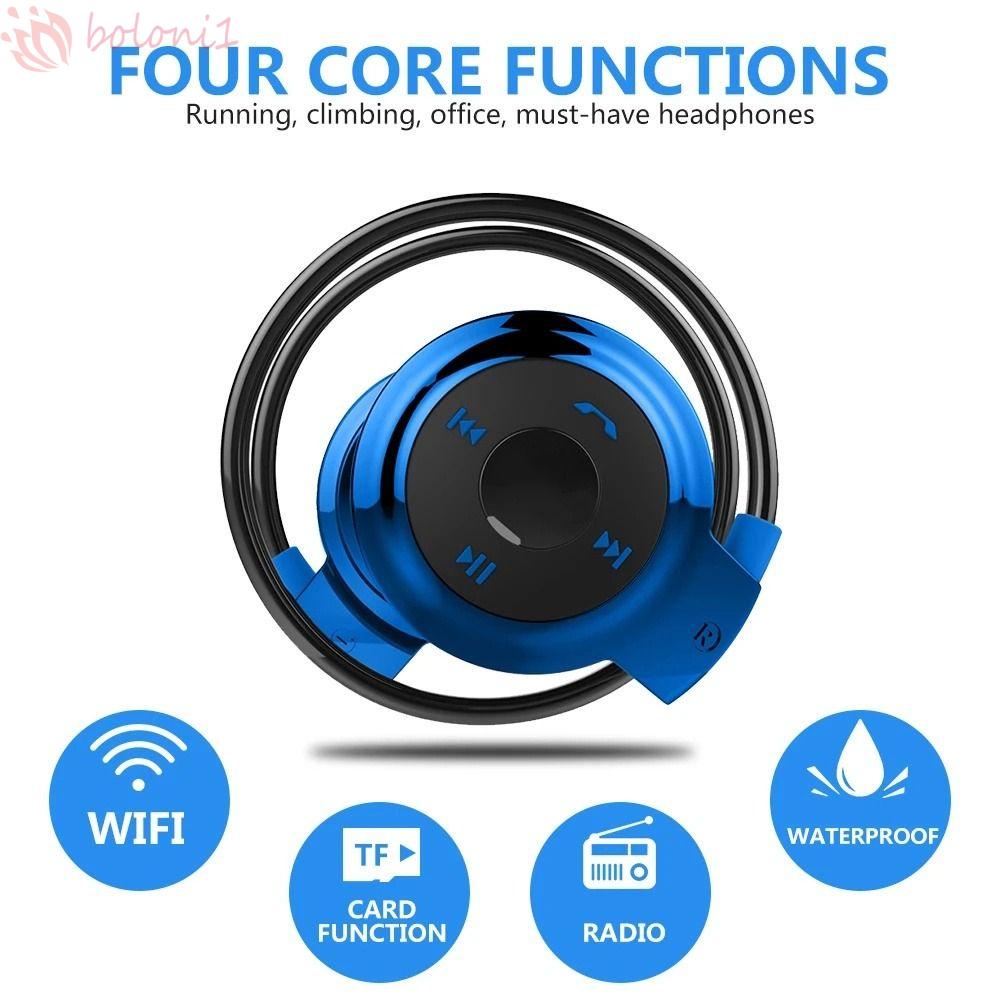 Tai Nghe Bluetooth Có Mic Và Móc Tai Hỗ Trợ Thẻ Nhớ