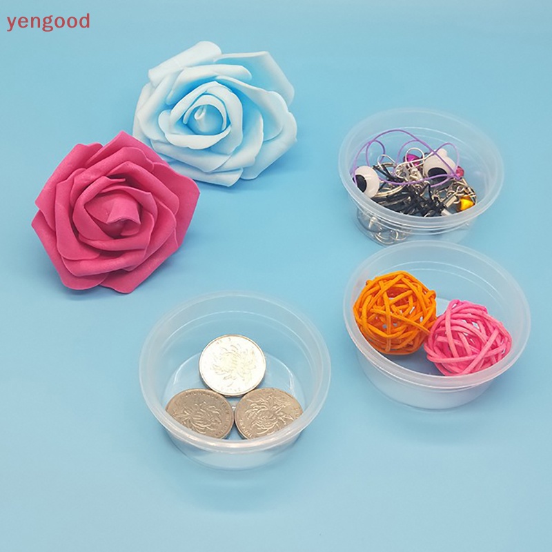 Set 10 Hộp Nhựa Trong Suốt Đựng Đồ Chơi Chất Dẻo 60ml