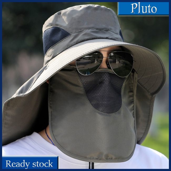 Mũ Câu Cá Chống Nắng Mùa Hè Có Quạt Lưới Thoáng Khí Bảo Vệ Cổ Và Mặt Mới Cho Nam Khi Đi Câu Cá Leo Núi