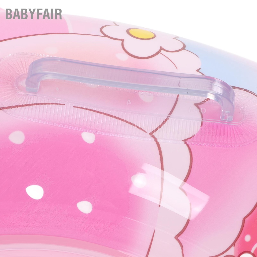 Babyfair Vòng Ghế Phao Bơi Bơm Hơi Cho Bé Có Tay Cầm An Toàn Hoa Văn Dễ Thương Bể Trẻ Mới Biết Đi Em