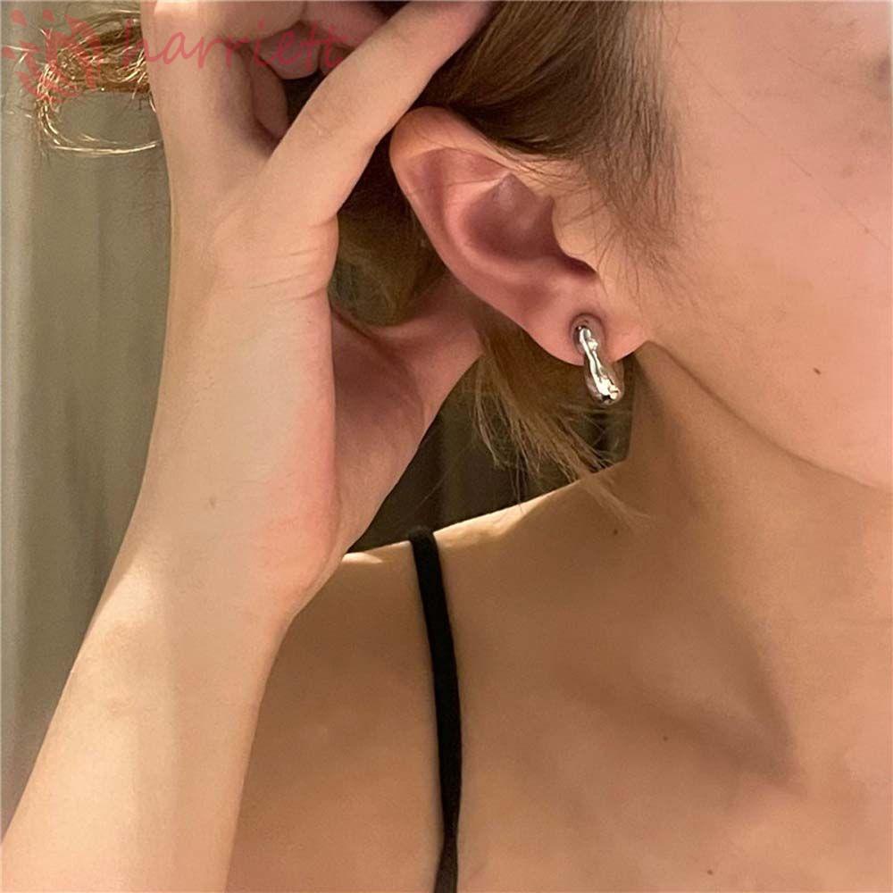 Khuyên Tai Tròn Phong Cách Pháp|Quà Tặng Màu Sắc Dành Cho Bạn Gái|Hoa Tai Hình Chữ C Nhiều Màu Sắc Thời Trang