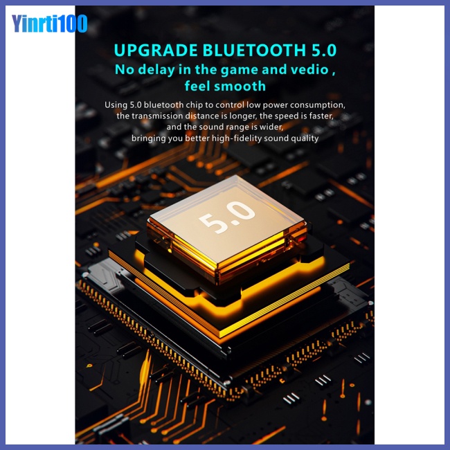 Tai Nghe Bluetooth Không Dây Mini Yinrti L2 Có Kẹp Rung Nhắc Nhở Cho Xe Hơi