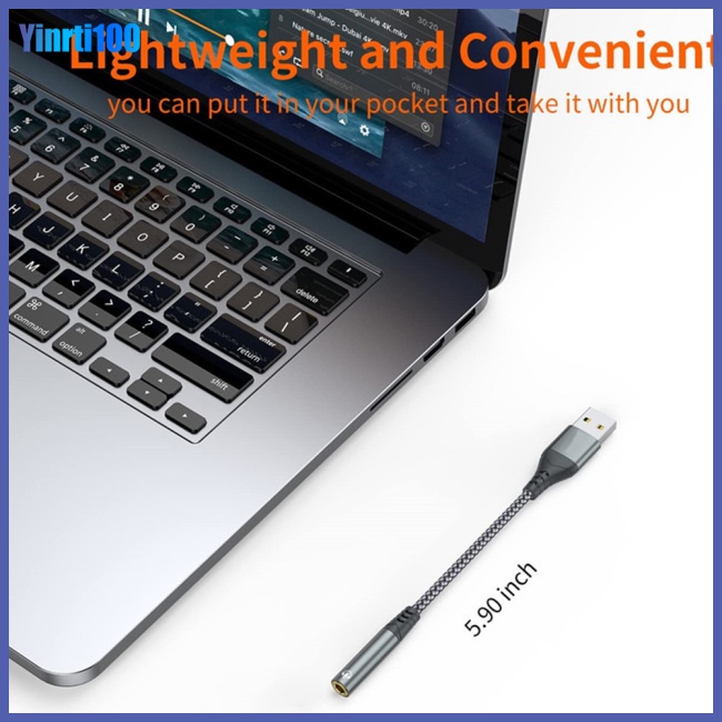 Cáp Chuyển Đổi Âm Thanh Usb C Sang Cổng 3.5mm 2 Trong 1 Tiện Dụng