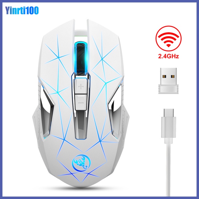 Chuột Gaming Yinrti T300 Không Dây 2.4G Pin 600mAh 2400dpi NhiềU MàU