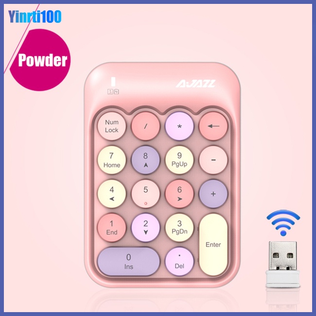 Bàn Phím Số Không Dây Ak18 2.4G 18 Phím Nhỏ Gọn Tiện Dụng