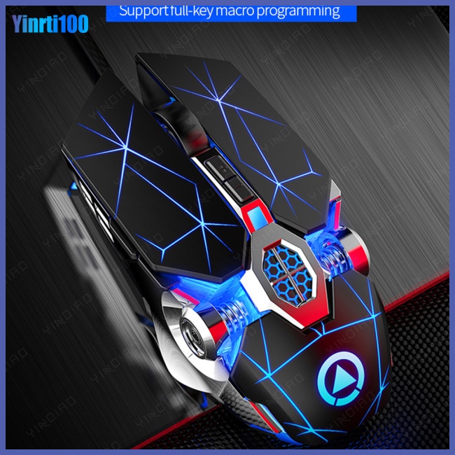 Chuột Máy Tính Để Bàn Yinrti Màu Bạc Hình Đại Bàng