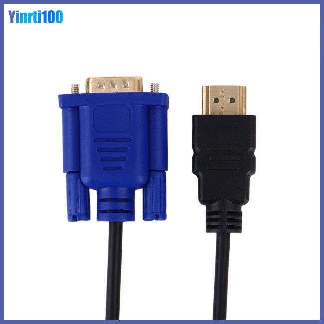 Cáp ChuyểN ĐổI 1.8M HDMI Sang VGA HD 1080P HDMI Sang VGA Cho Laptop / PC