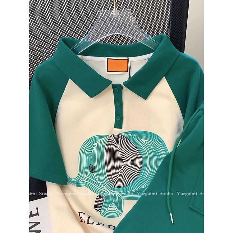Set Áo Thun polo Phối Quần Short Thời Trang Mùa Hè 2023