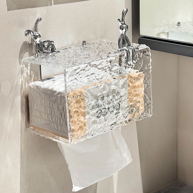 PNL Hộp Đựng Khăn Giấy Gắn Tường Bằng Acrylic Trong Suốt Chất Lượng Cao