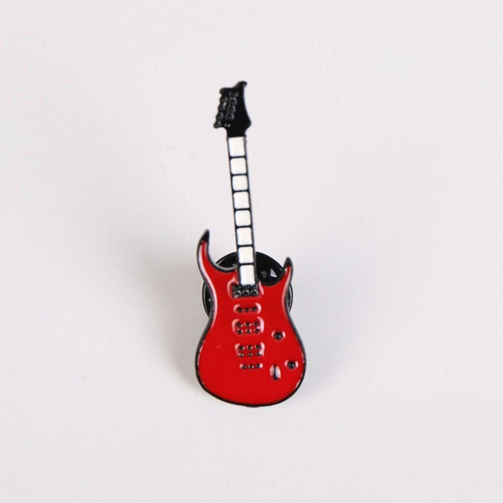 Ghim Cài Áo Bằng Hợp Kim Tráng Men Hình Nốt Nhạc / Ukulele Dễ Thương