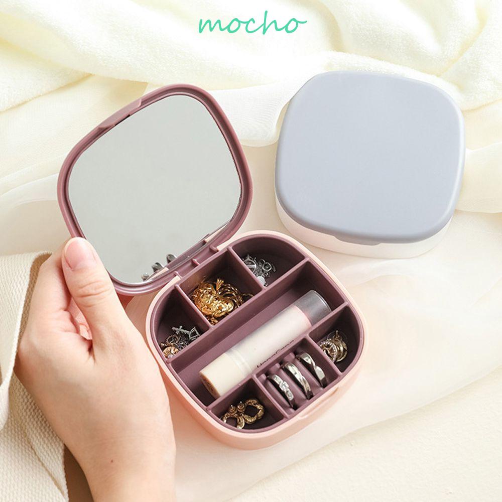 Hộp Đựng Trang Sức Nhỏ Gọn Có Gương Tiện Dụng
