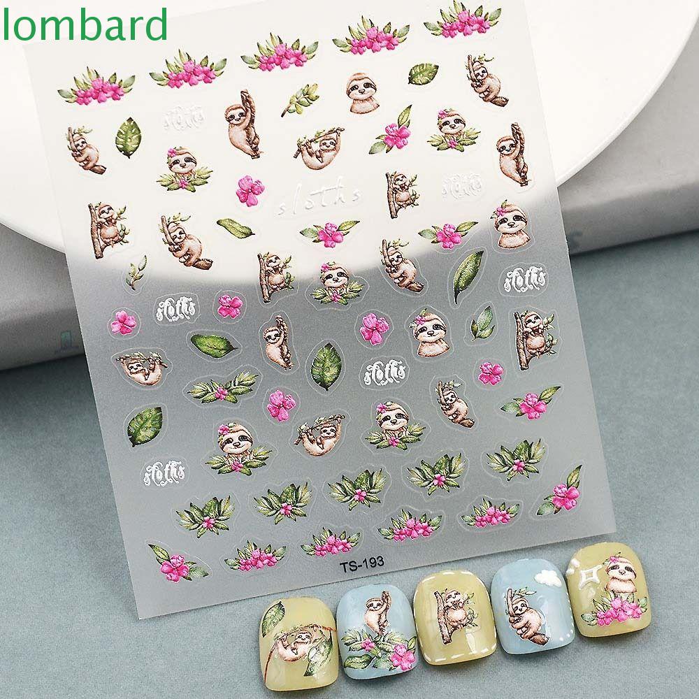 Nhãn Dán Móng Tay Tự Dính Họa Tiết Hoạt Hình Dễ Thương