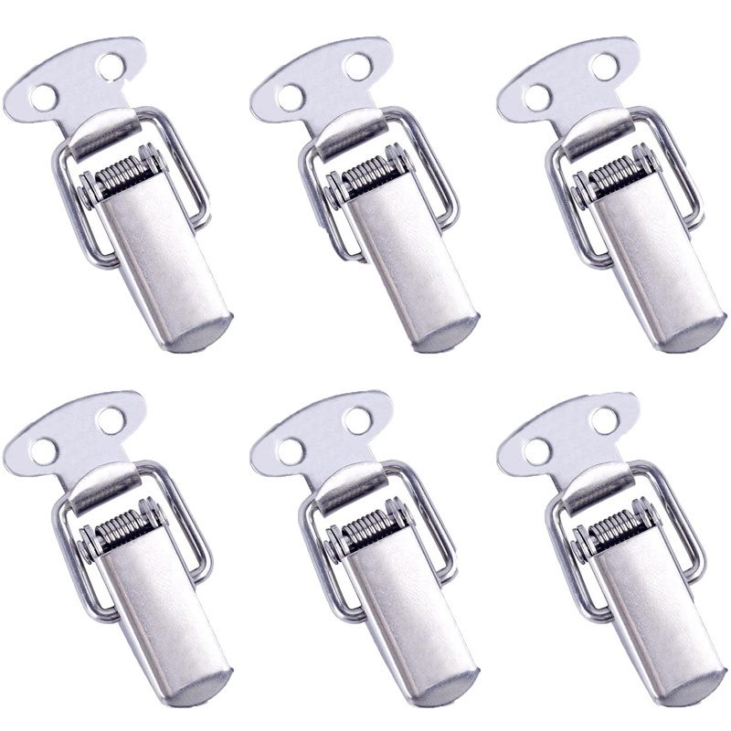 Bộ 6 Ổ Khóa Hành Lý Bằng Sắt Mạ Niken Màu Bạc