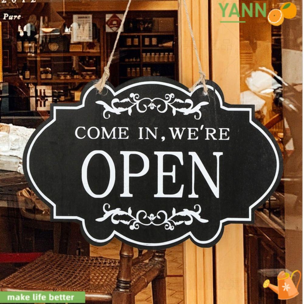 Bảng Hiệu Cà Phê Có Thể Đảo Ngược Kèm Nhẫn Mở Và Đóng Cửa Hàng Yan1