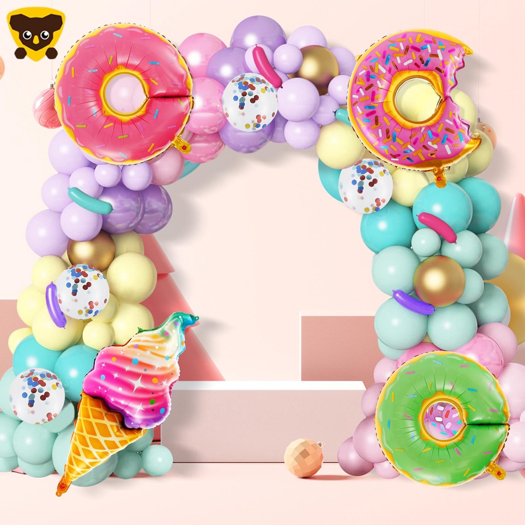 139 Bong Bóng Hình Bánh Donut Dùng Trang Trí Tiệc Sinh Nhật Dễ Thương SHOPCYC6072