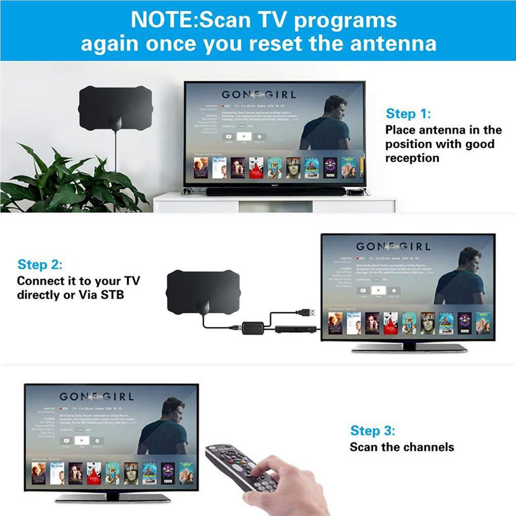 Ăng Ten Kỹ Thuật Số 4K HD Thông Minh Cho TV HD