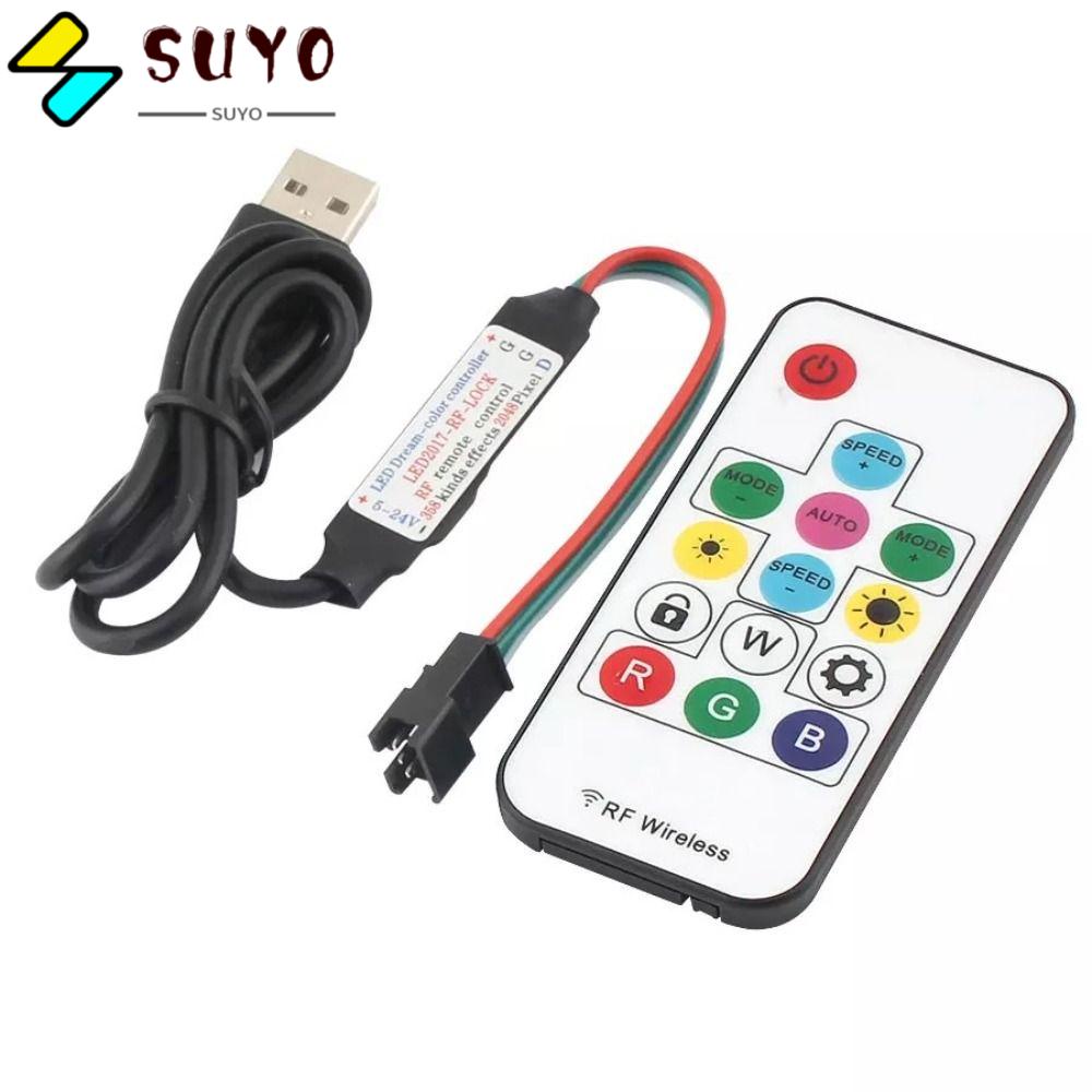 Bộ Điều Khiển Đèn LED Dây 3 Pin Đầu Ra USB RF Điều Khiển Từ Xa Cho Nhà Ở
