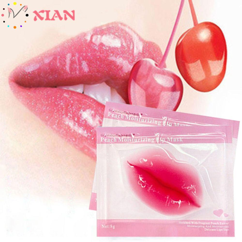 Son Môi Xiatin Chất Lượng Cao Set 10 Mặt Nạ Môi Collagen Dưỡng Ẩm Chống Nếp Nhăn Lão Hóa