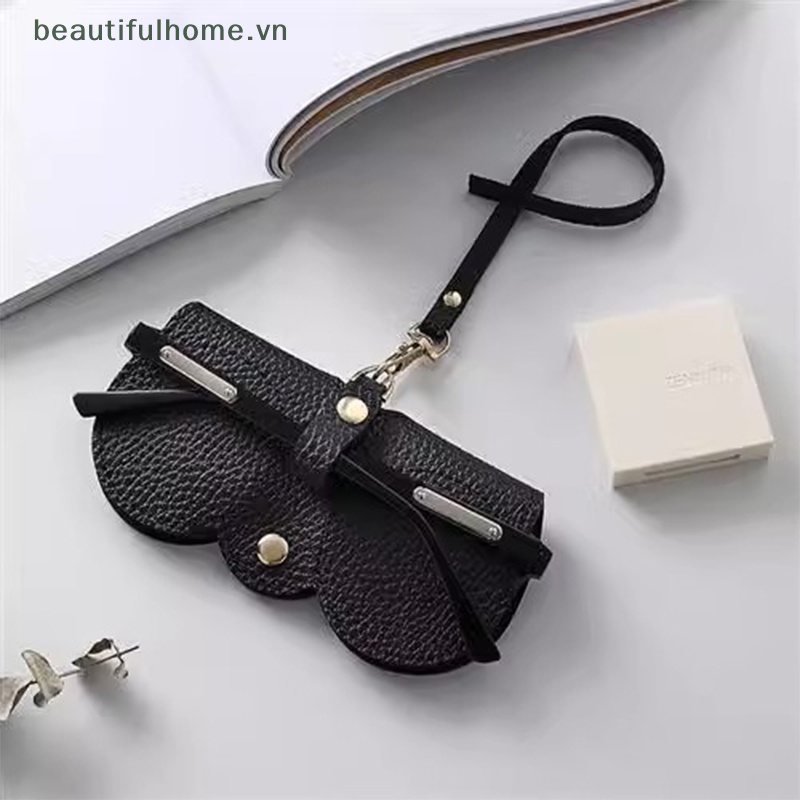 1 Túi Da Đựng Bảo Vệ Mắt Kính Phong Cách Retro