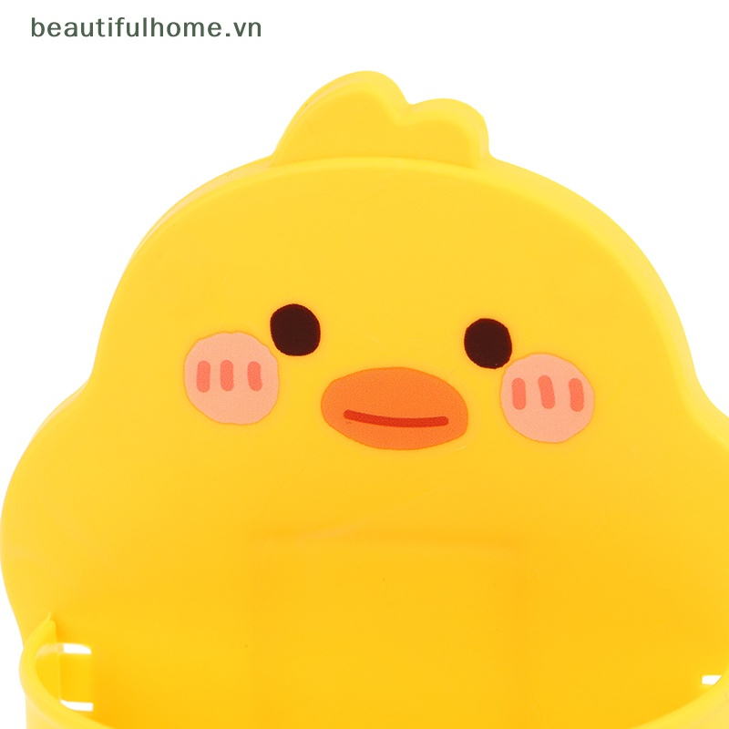 1 Giá Đỡ Mút Trang Điểm Hình Quả Trứng Hoạt Hình Treo Tường