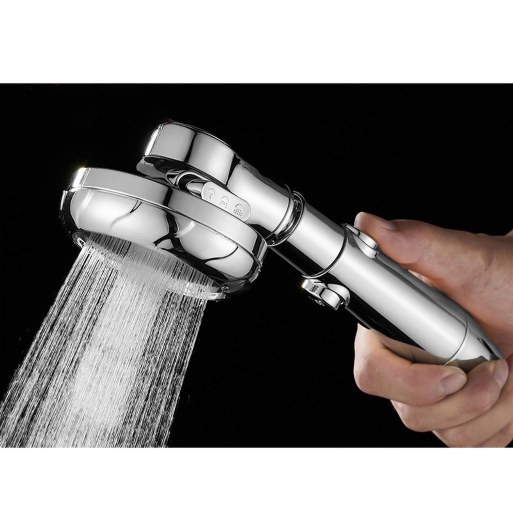 Vòi sen nhà tắm xoay 360 độ, dụng cụ nhà tắm tăng áp ba chế độ Jubin kiểu dáng công nghệ của Đức - Sentaku