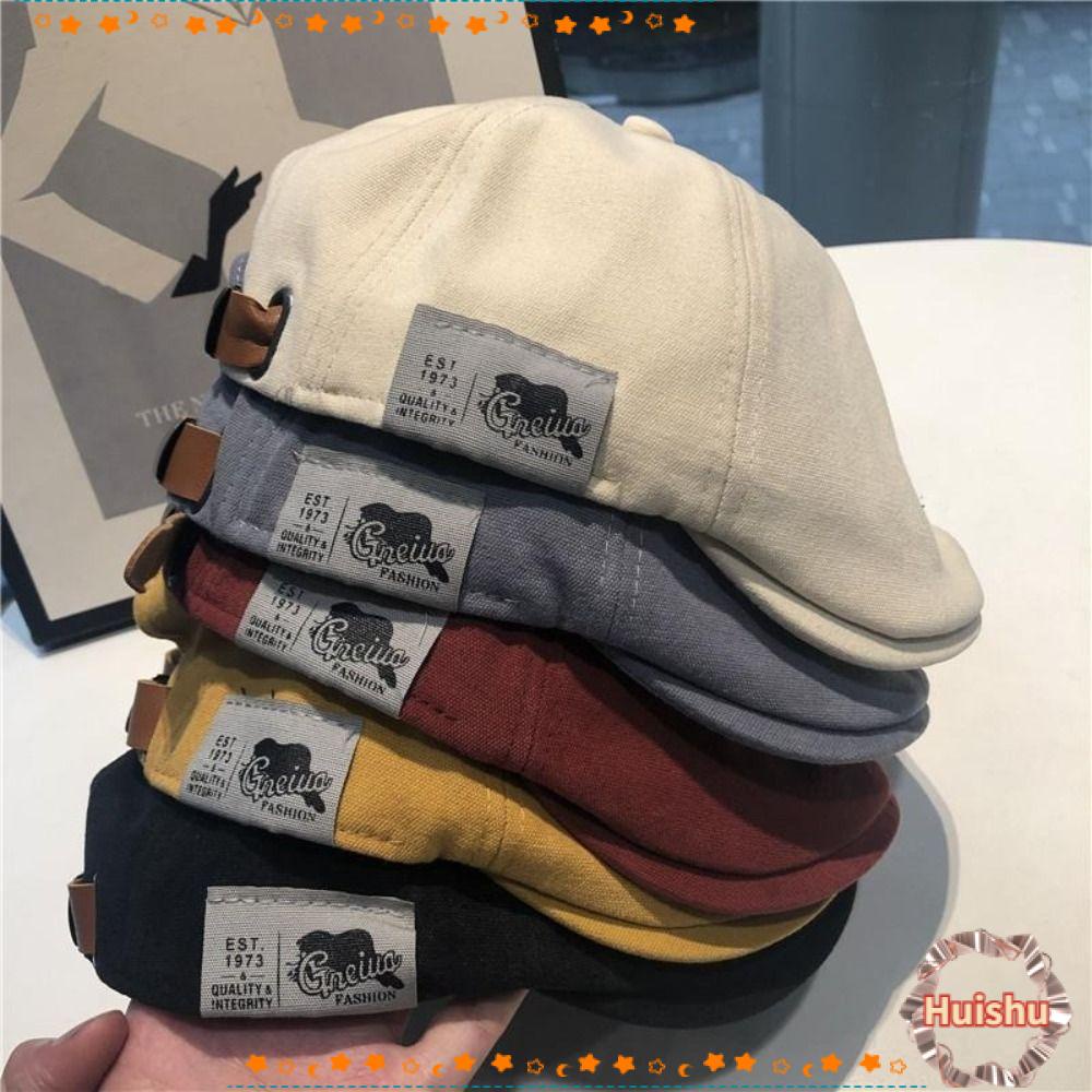 Mũ Beret Vải Lanh Cotton Phong Cách Vintage