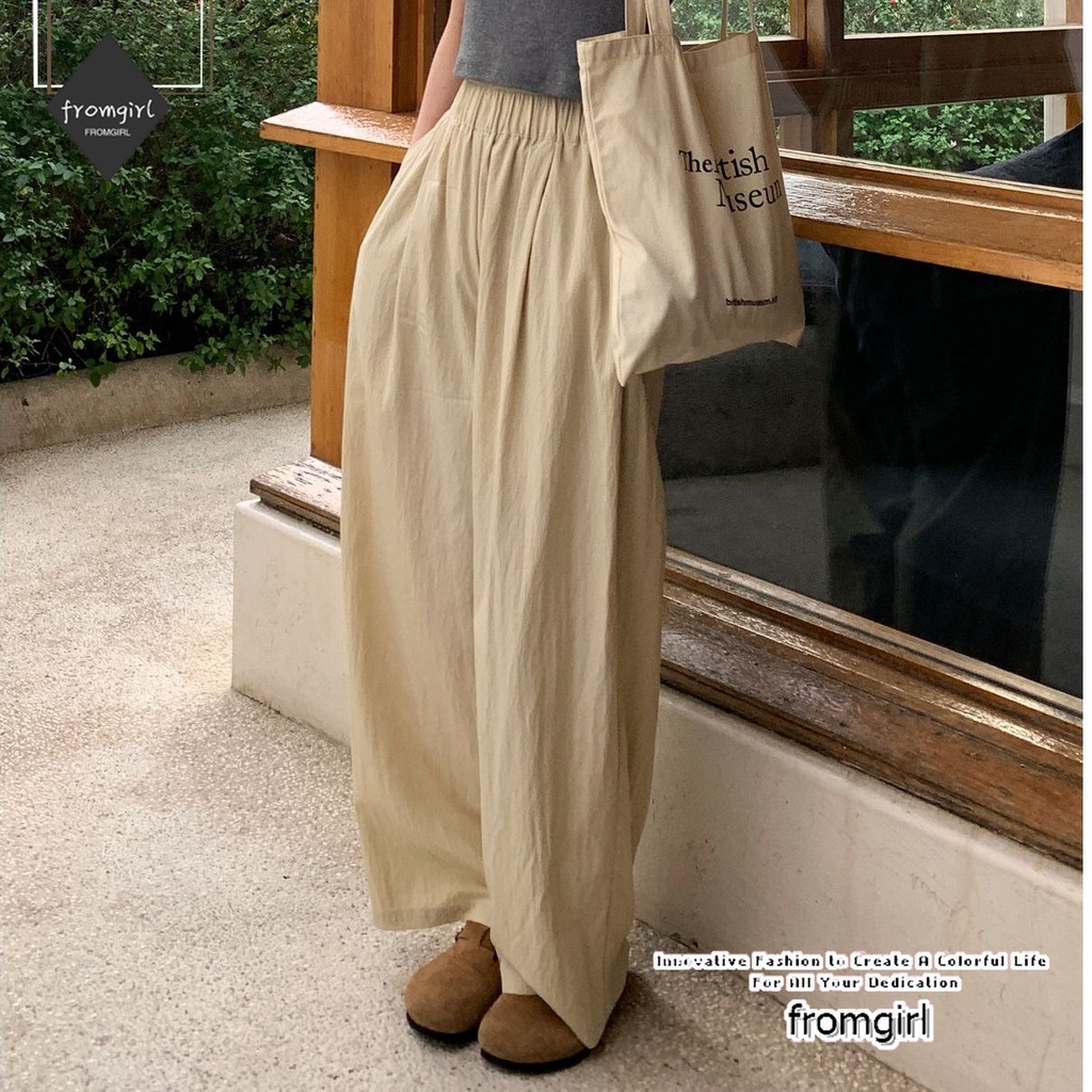 Quần ống rộng Xếp Ly Mẫu Mới 2023 Thời Trang Xuân Hè Cho Nữ