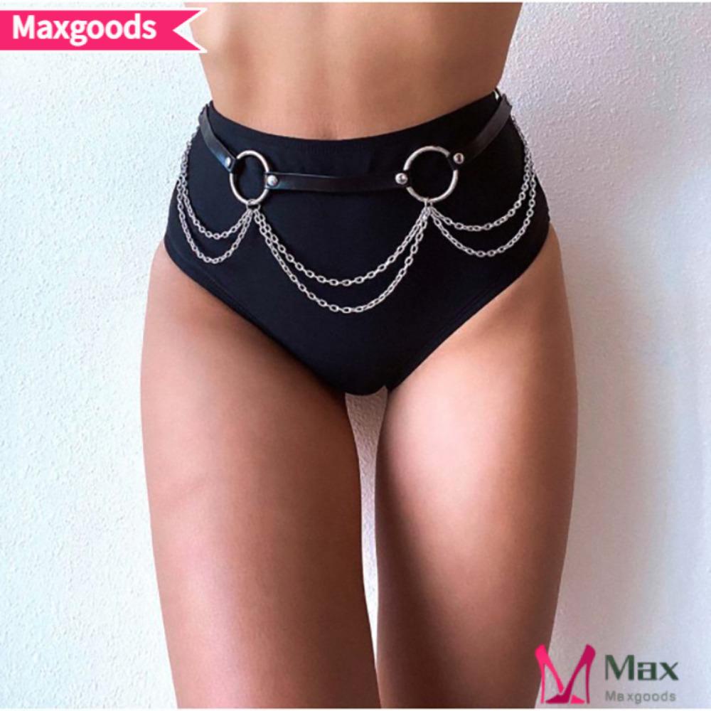 Thắt Lưng Dây Xích Bằng Da Thời Trang Cho Nữ