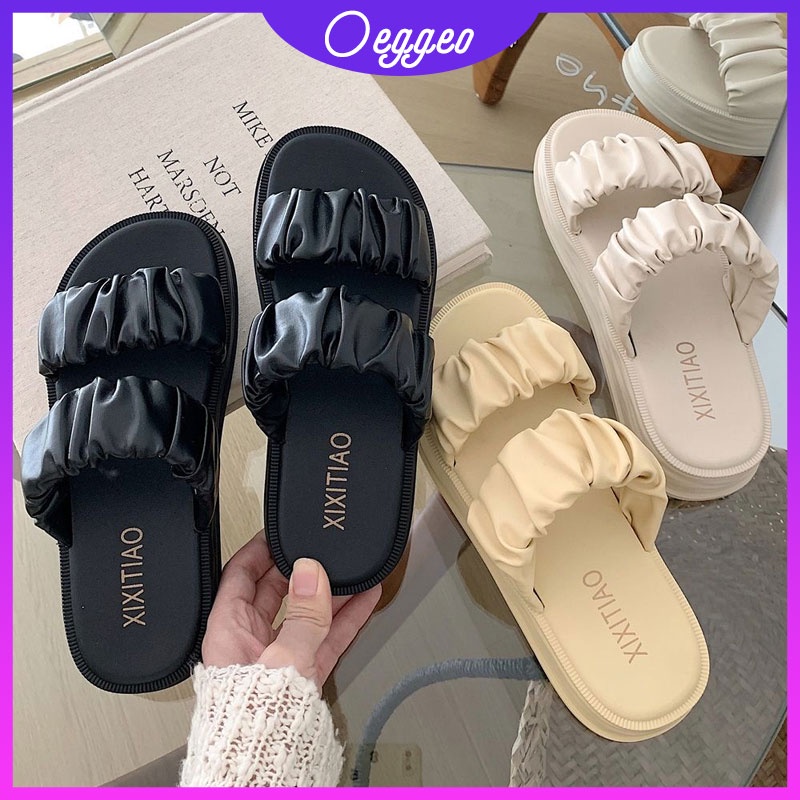 Oeteo Giày Lười Đế Dày Thời Trang Nữ Tính