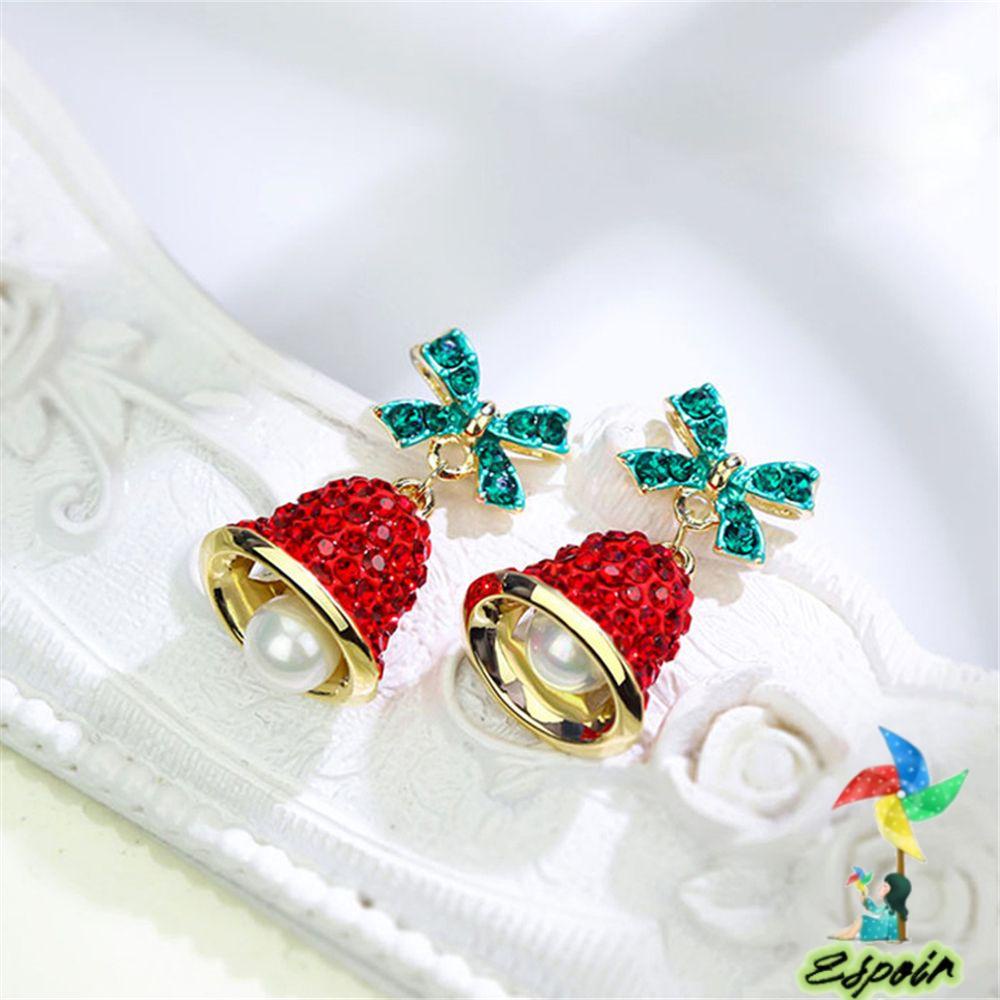 Bông Tai Hình Chuông Giáng Sinh Thời Trang Cho Nữ