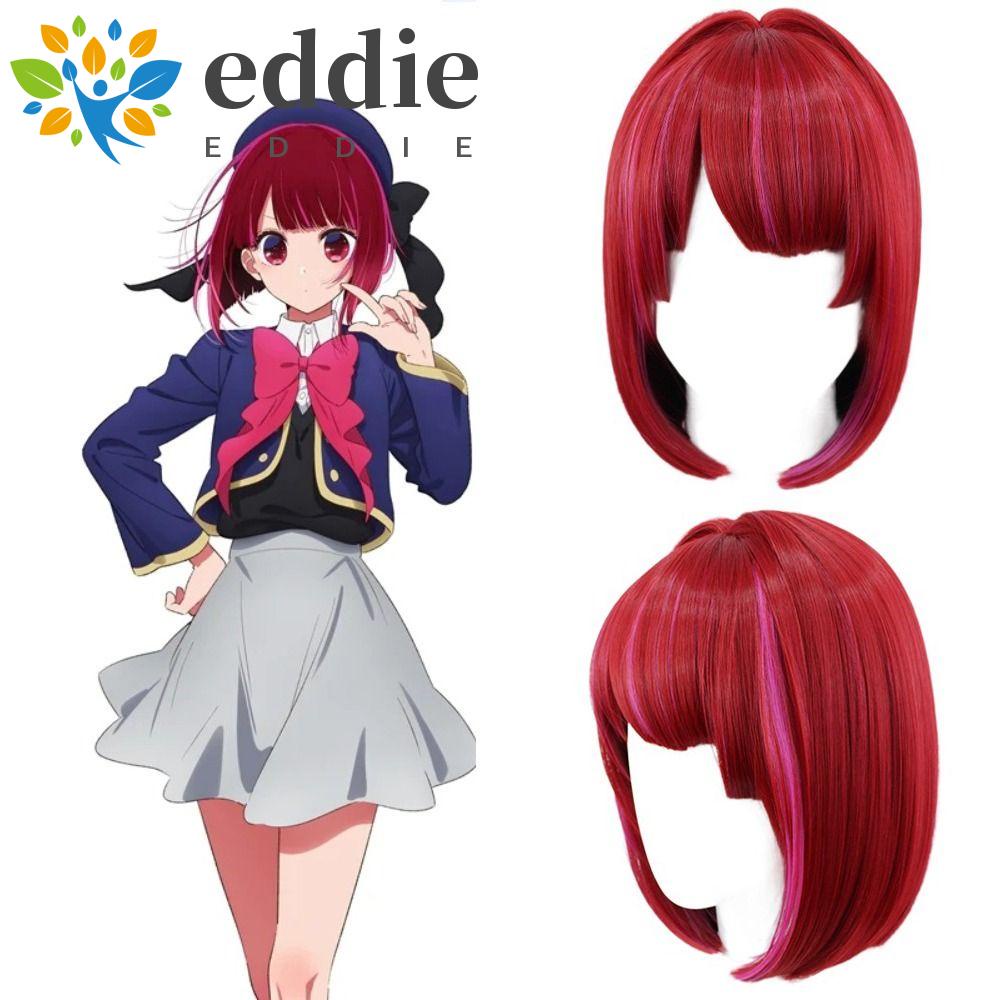 Tóc Giả 26Eddie Arima Kana Màu Đỏ Dễ Thương Chịu Nhiệt Tốt Dùng Hóa Trang