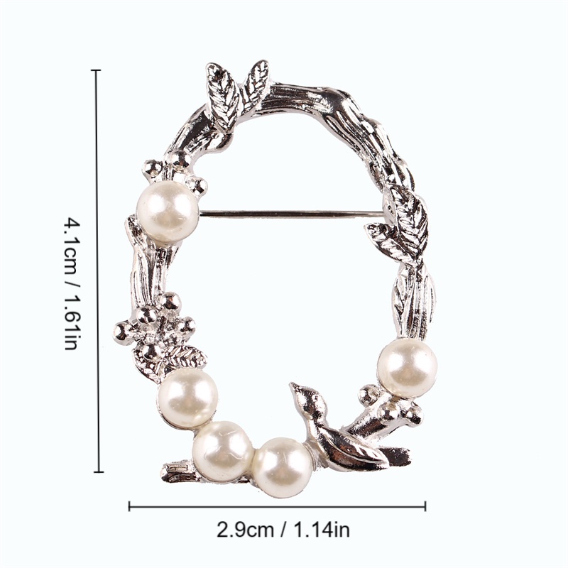 Trâm Cài Áo Hình Cành Cây / Chú Chim Đính Ngọc Trai / Lá Cây Bằng