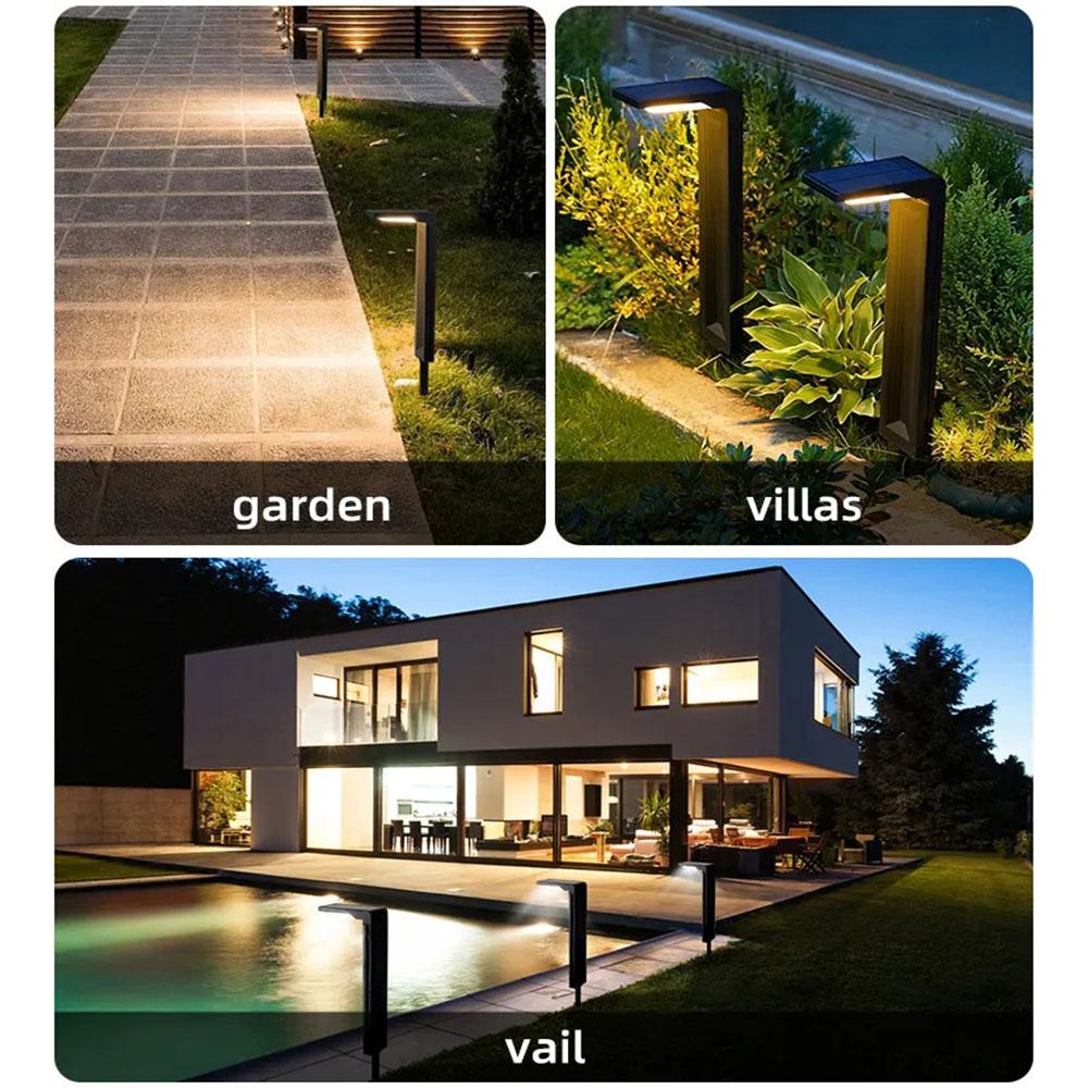 Đèn LED Năng Lượng Mặt Trời Chất Lượng Cao Trang Trí Lối Đi Sân Vườn Q1D3