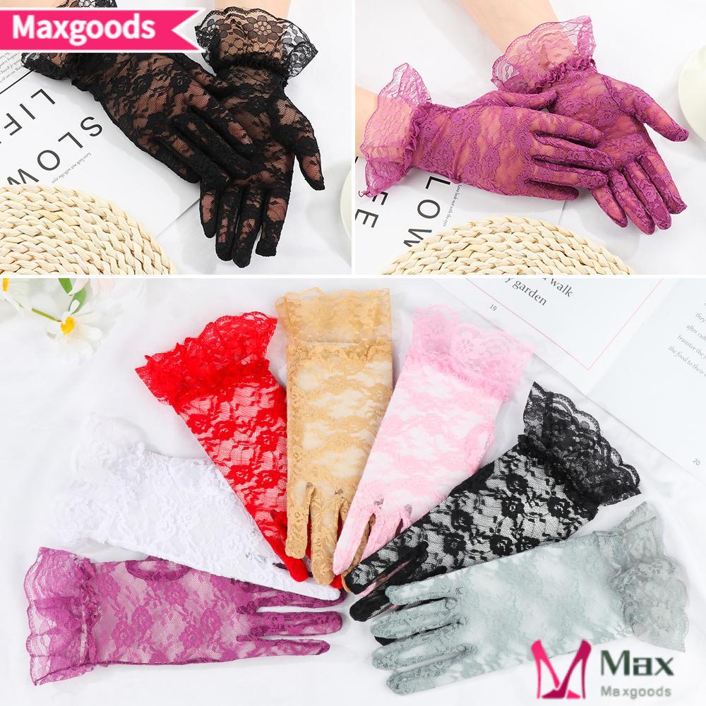 Găng Tay Ren Bảo Vệ Chống Tia UV Dành Cho Nữ Dự Tiệc Cưới