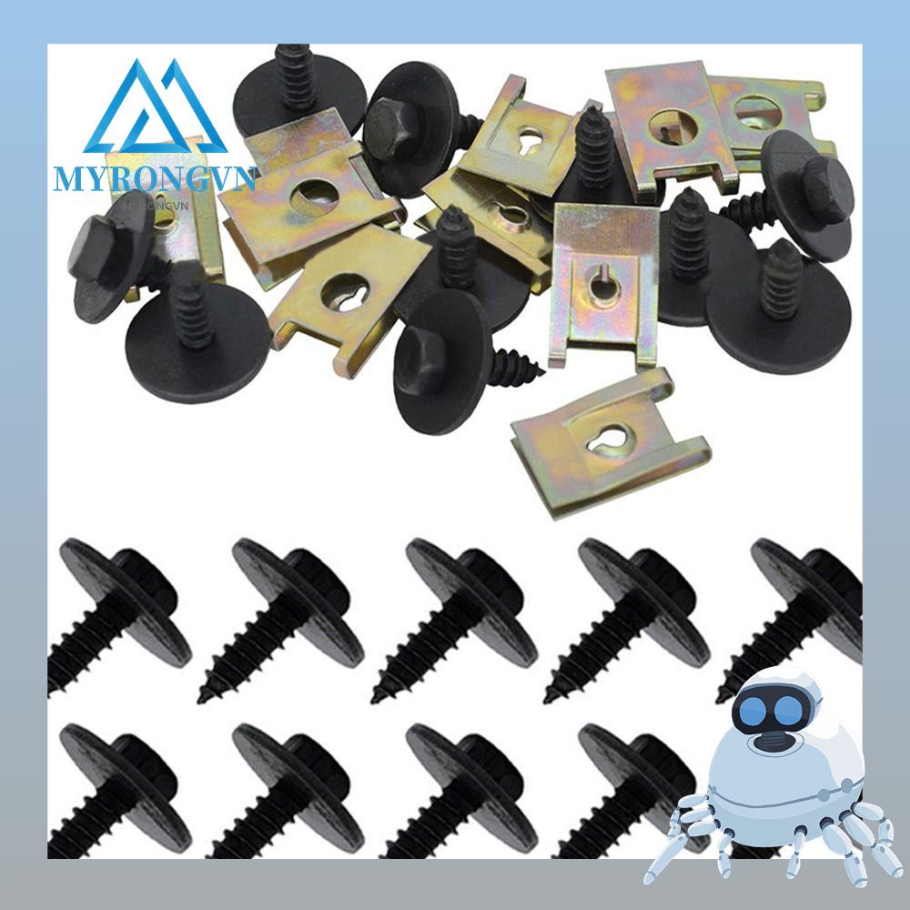 Set 40 Ốc Vít Chữ U Bằng Kim Loại Chuyên Dụng Cho BMW E46 E92 E90 F10