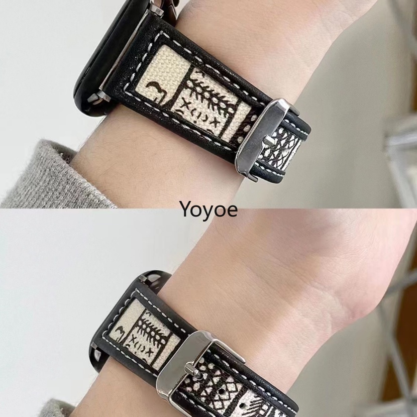 Dây Đeo Đồng Hồ Bằng Vải Canvas 49mm 44mm 45mm 40mm 41mm 42mm 38mm 45 44 mm Cho iWatch Series 3 4 5 6 Se 7 8