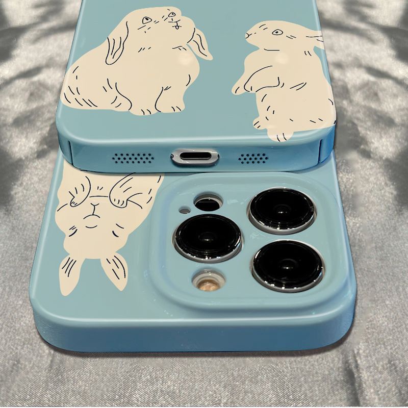 Ốp Điện Thoại Mềm Chống Sốc In Hình Thỏ Cho Iphone 1214 Pro 13 6In Plus max 1178 Simple 152R