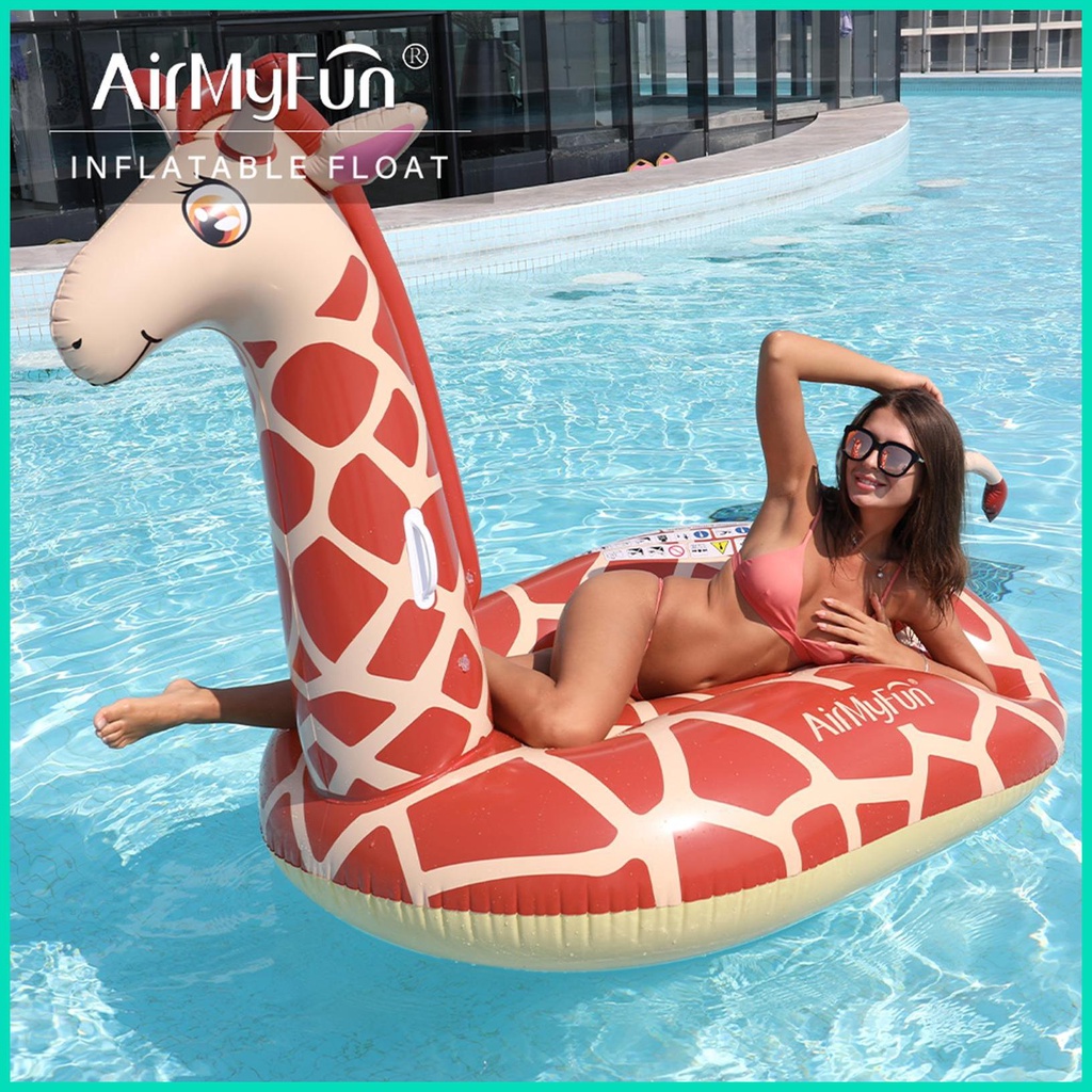 Phao Bơi Bơm Hơi Hình Hươu Cao Cổ Dành Cho Nam Nữ