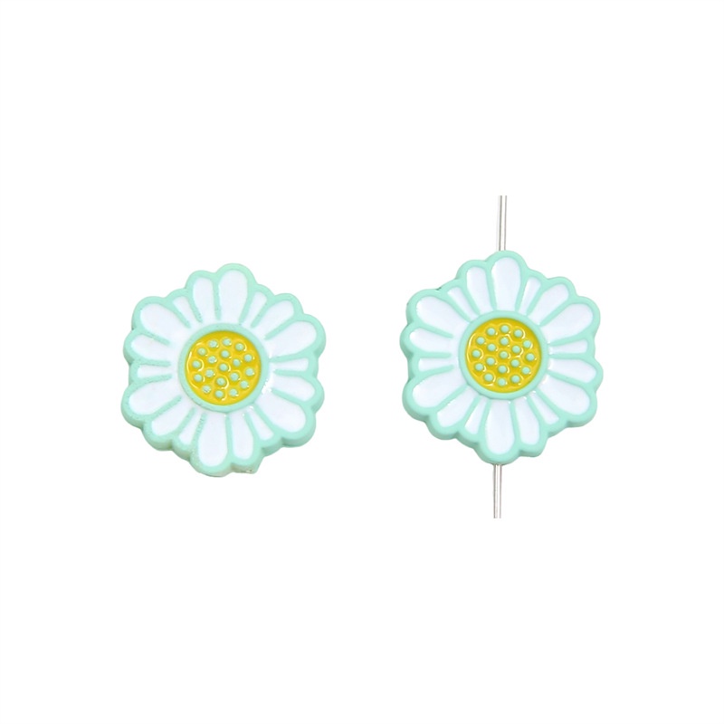 Hạt Nhựa Acrylic Hình Hoa Cúc 16 / 23mm Tự Làm Móc Khóa / Túi Xách