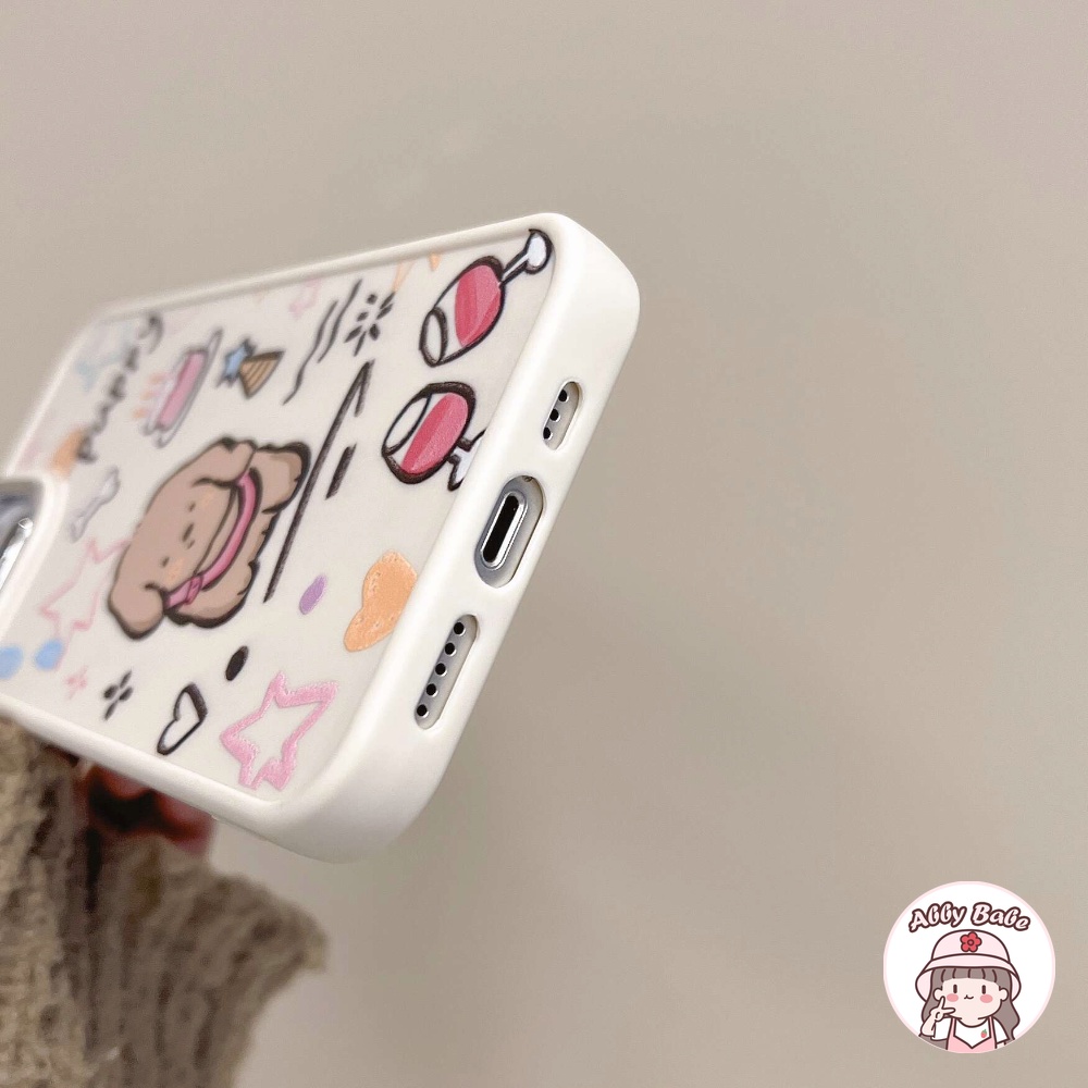 Ốp Điện Thoại TPU Mềm Bóng In Hình Cún Hoạt Hình Chống Bẩn Cho IPhone 14 Pro Max 11 12 Pro Max X XS 7Plus
