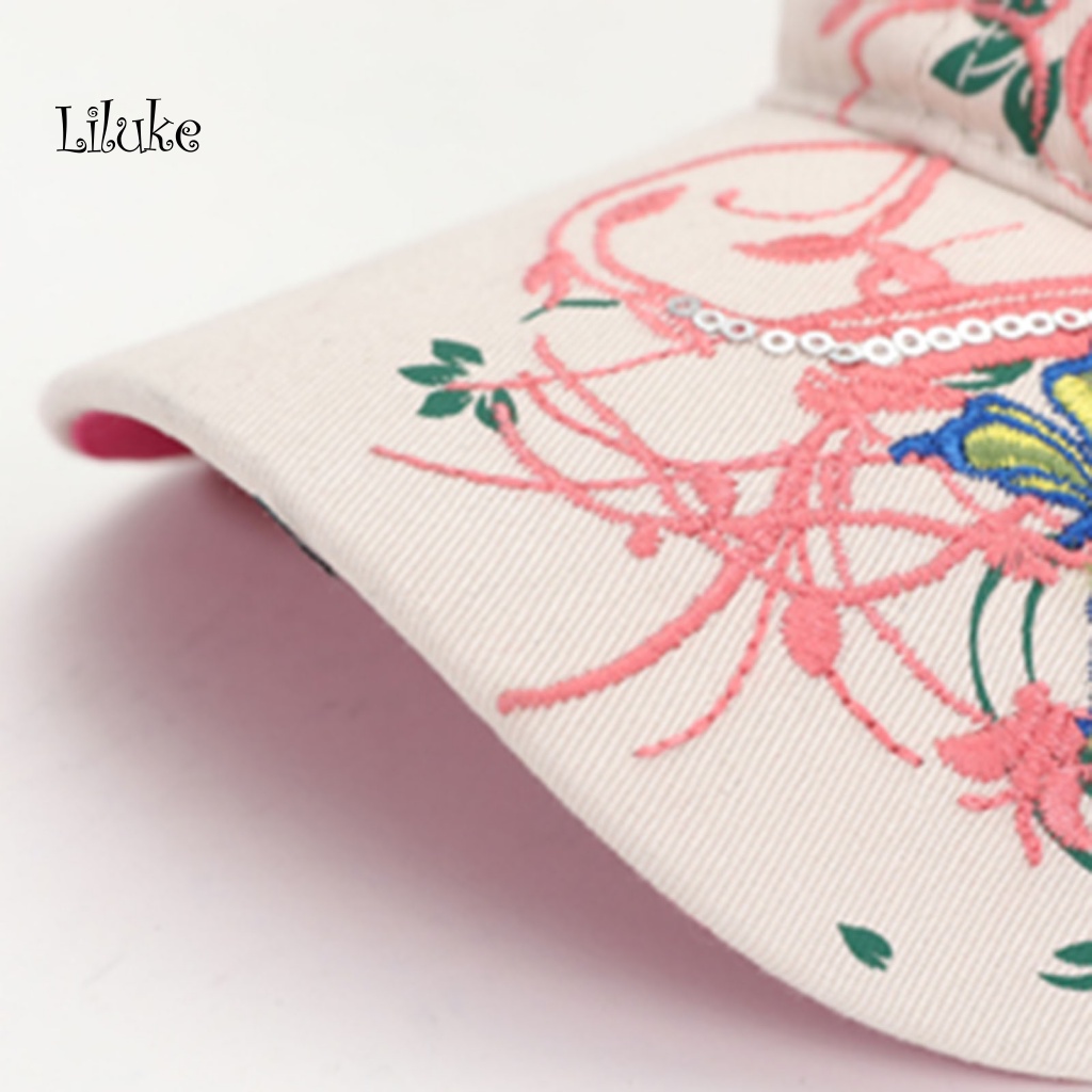 Mũ Lưỡi Trai Cotton Màu Trơn Thêu Chữ Xinh Xắn