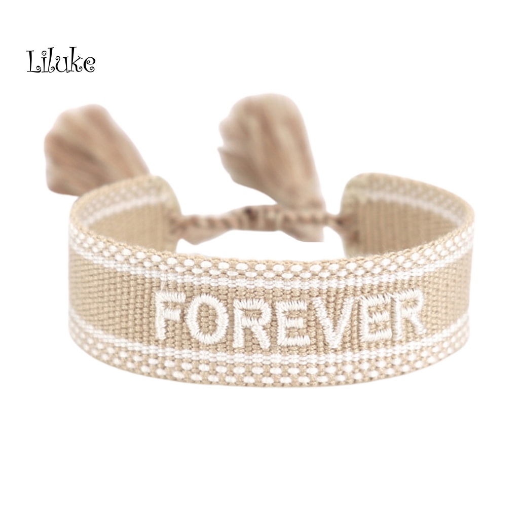 Vòng Tay Hợp Kim Trang Trí Chữ n Và Dây Tua Rua Thời Trang Cho Nữ