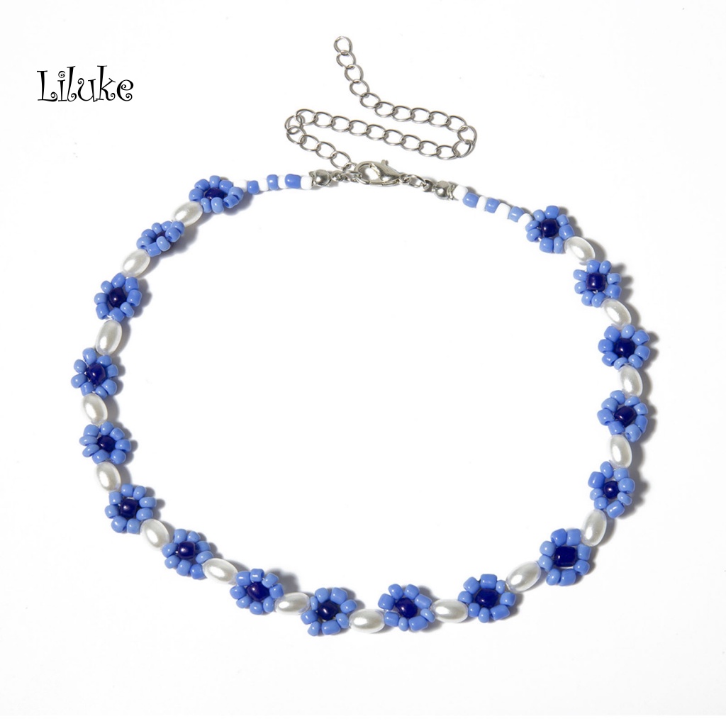 Lắc Chân Hợp Kim Trang Trí Hoa Đính Ngọc Trai Giả Xinh Xắn Cho Nữ