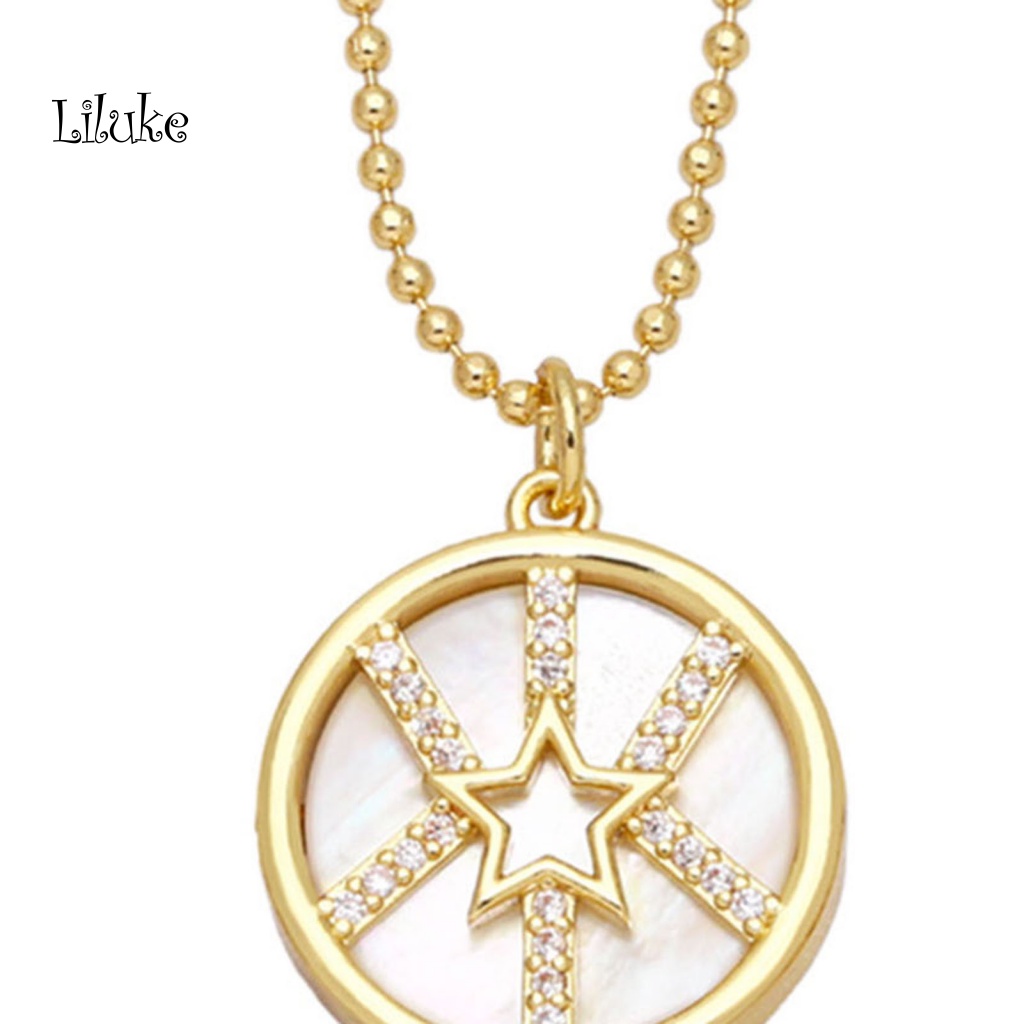 Vòng cổ Hợp Kim Trang Trí Hình Ngôi Sao Năm Cánh Đính Đá Thời Trang Cho Nữ