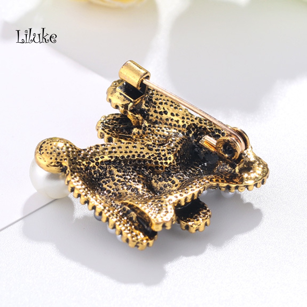 Trâm Cài Áo Hình Thỏ Con Đính Đá Và Ngọc Trai Dễ Thương