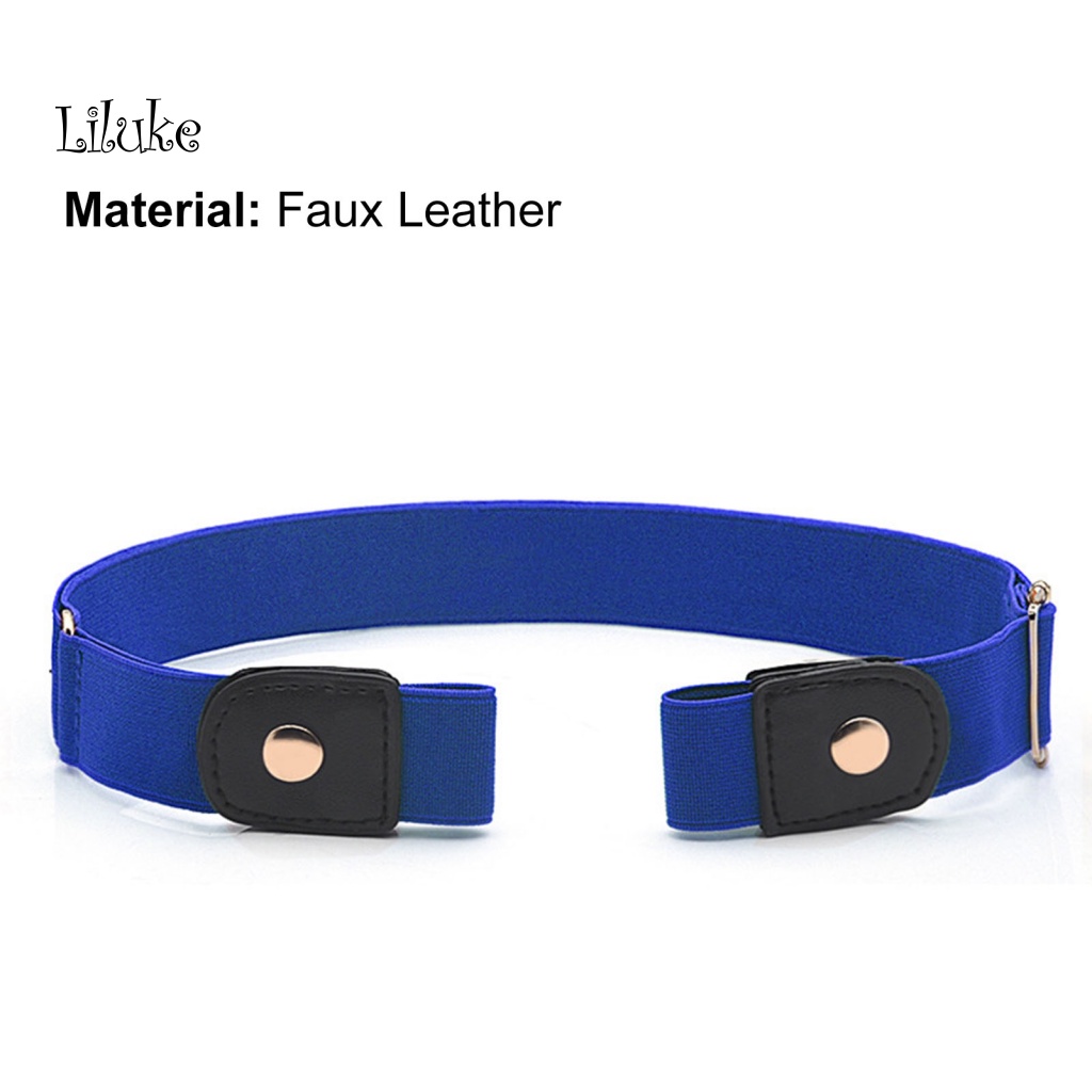 Thắt Lưng Unisex Bản Nhỏ Gọn Nhẹ Không Khóa Thời Trang